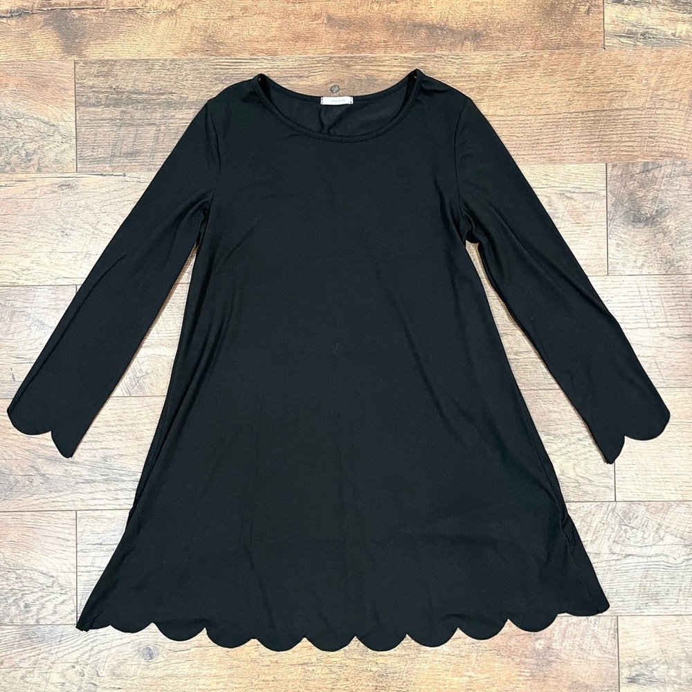 12PM by Mon Ami Scalloped Shirt Dress